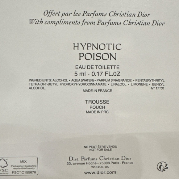 Dior Silk Eye Sleep Mask New In Box White Authentic (NWT) - Picture 6 of 6